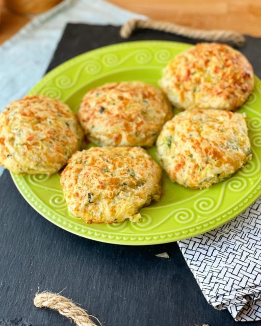 Zucchini drop biscuits