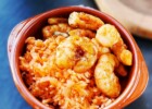 Spanish garlic smoked paprika shrimp with Spanish rice (instant Pot)