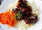 Vietnamese-style Spiced Caramel Pork Belly with coconut lime rice